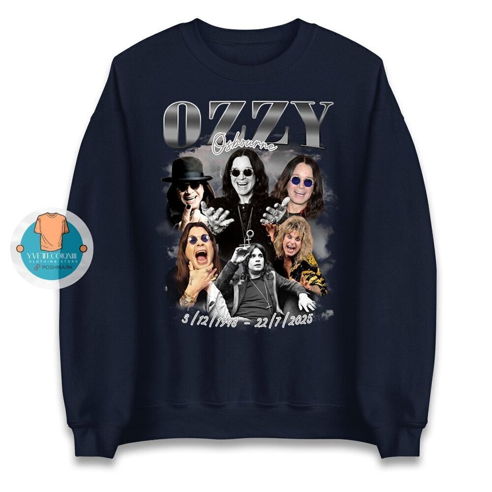 Ozzy Osbourne Tribute Retro Rock Music Crewneck Sweatshirt